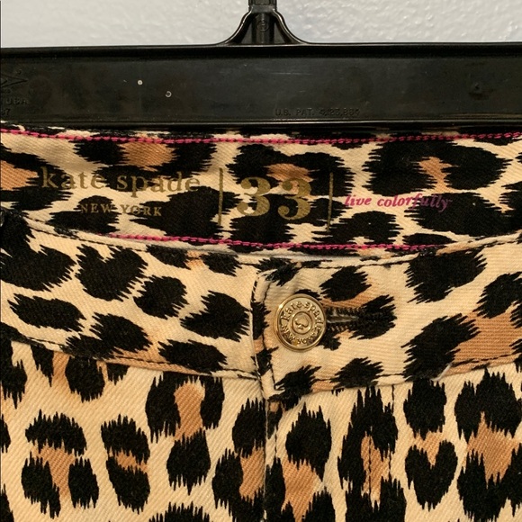 Kate Spade leopard print pants size 33 - Picture 5 of 7